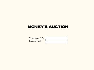 MONKY'S INC online auction service program--Available only for the custmer who paid the auction deposit.